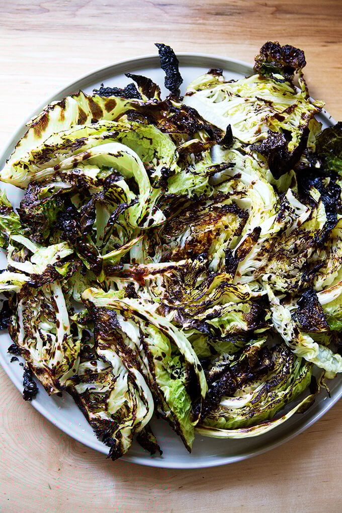 Minute Crispy Roasted Cabbage: Walnuts & Parmesan Magic